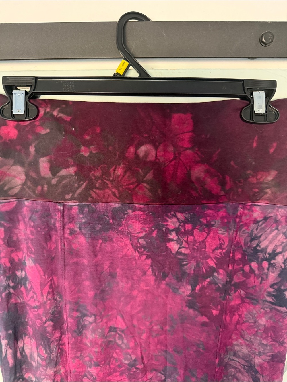 Bohemian Tie-Dye Maxi Skirt in Plum and Black - Picture 4 of 7